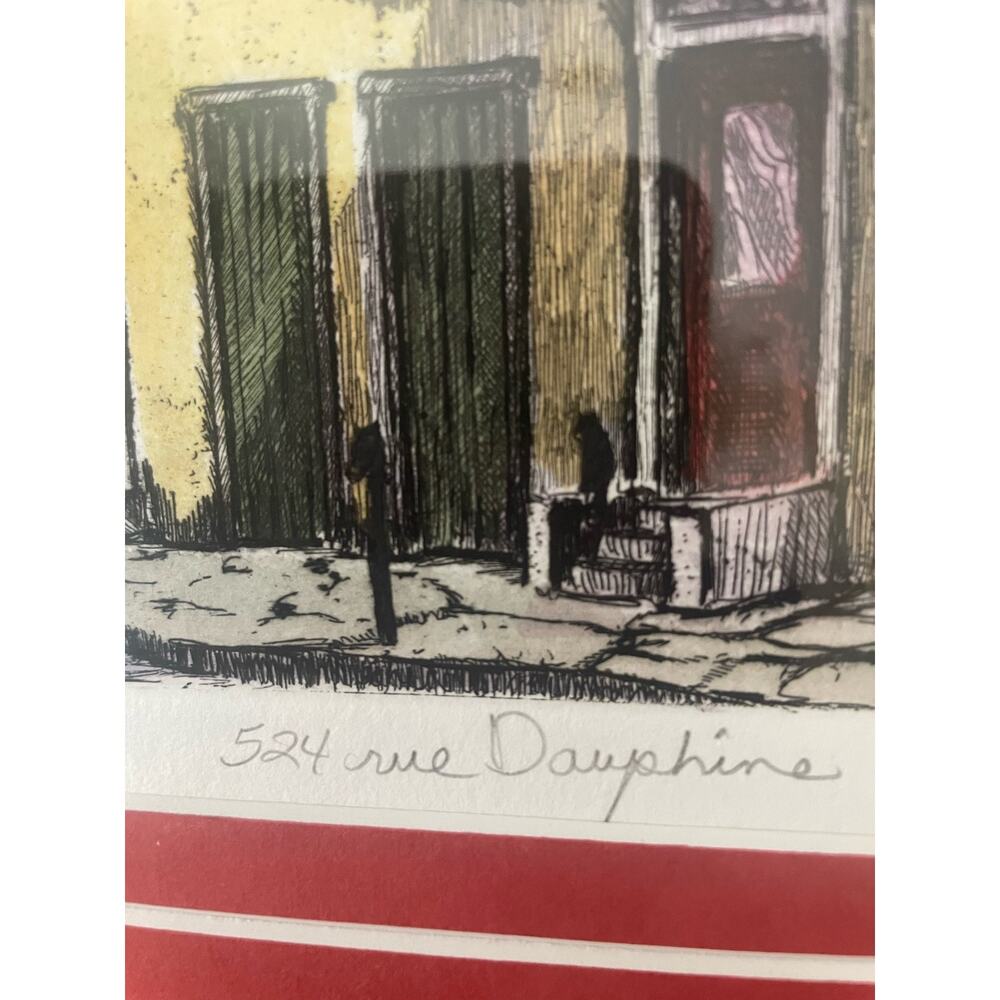 Colored Pencil Sketch by Jack Miller, 524 Dauphine, A17